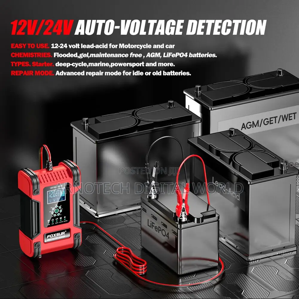 7-Stage Universal Car Battery Charger