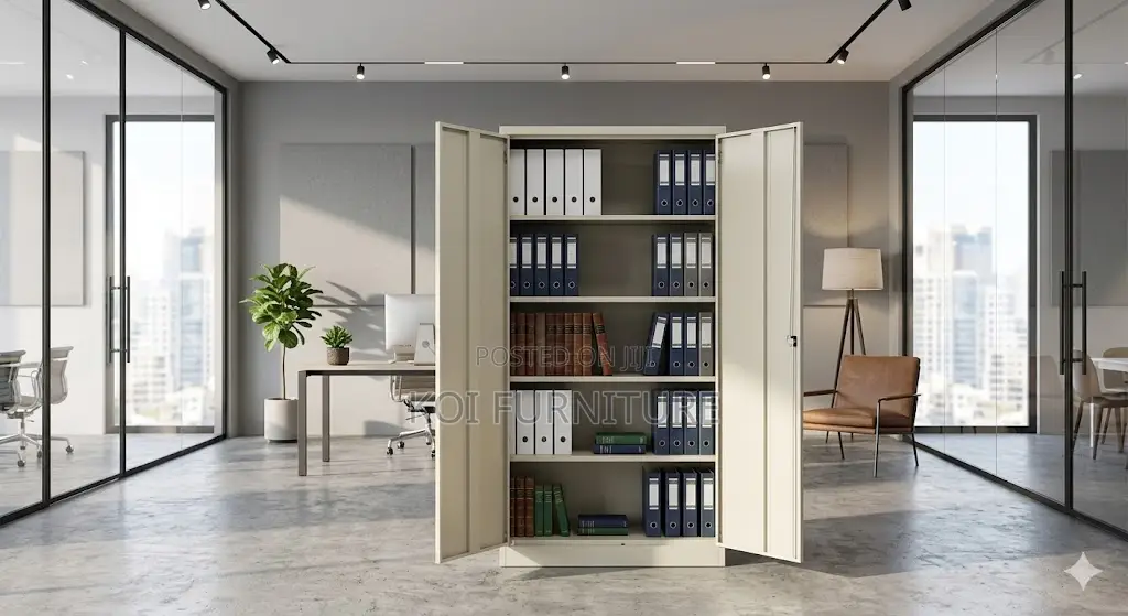 Office Cabinet; Two Doors Powder Coated Filing Cabinet