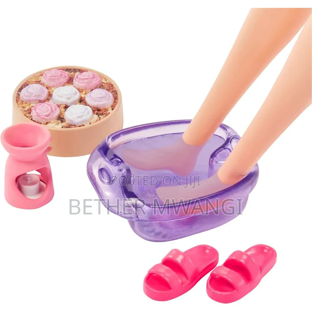 Barbie Wellness Doll Spa Day With Puppy Accessories