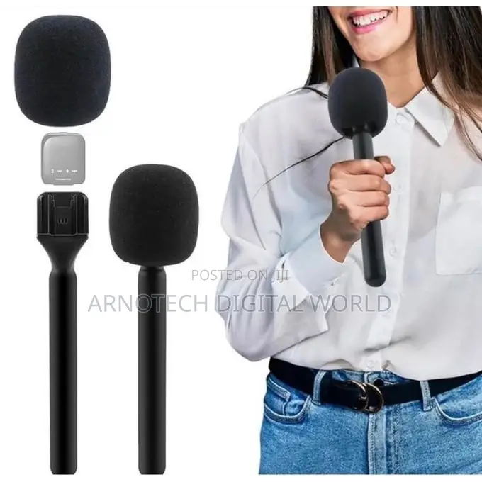 Lavalier Handheld Wireless Microphone Adapter With Windshield Foam