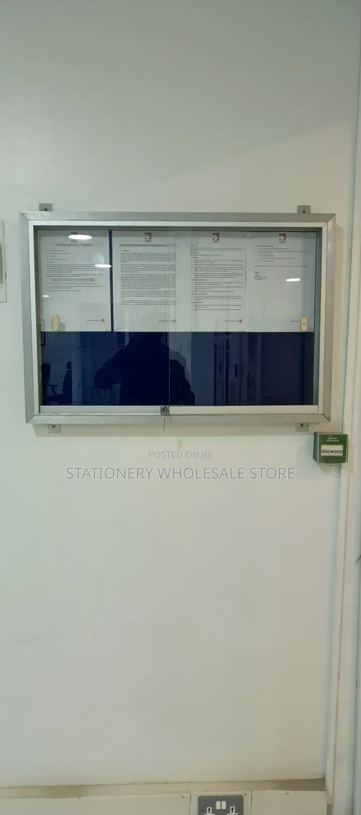 Glass Sliding Noticeboard 3ft X 2ft (90cm X 60cm)