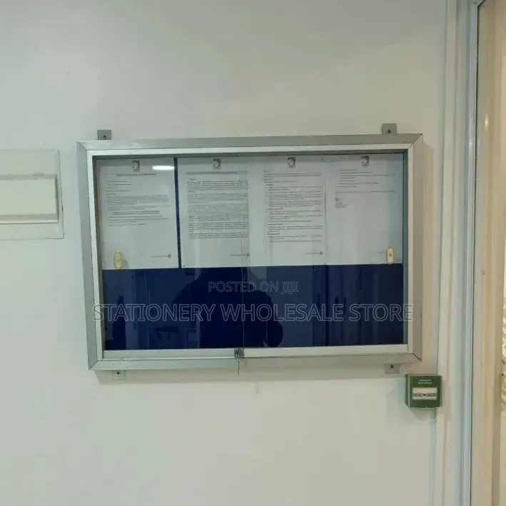 Glass Sliding Noticeboard 3ft X 2ft (90cm X 60cm)