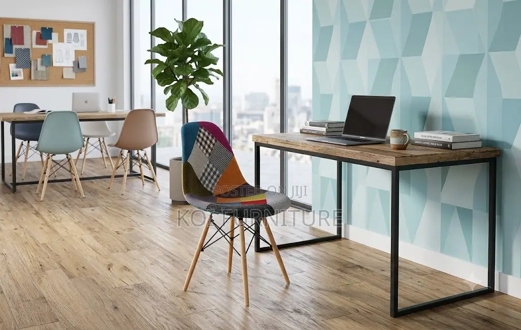 Dining Chairs; Multi Colored Eames Brandeen Dining Chairs