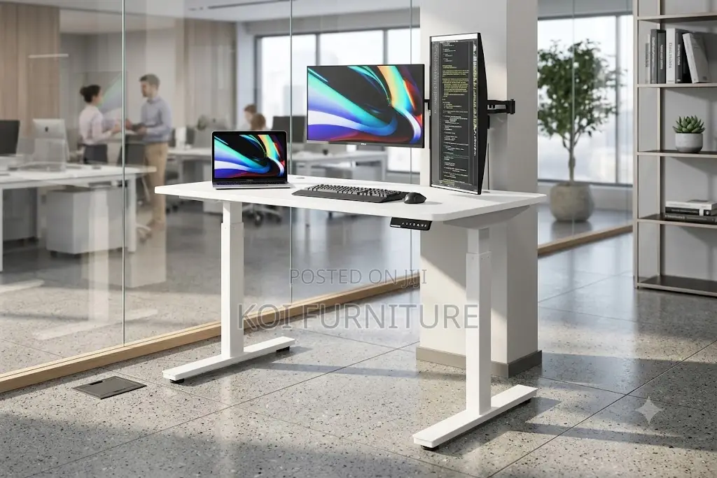 Office Desk; 1.4 Meters Electric Adjustable Gamers Desk