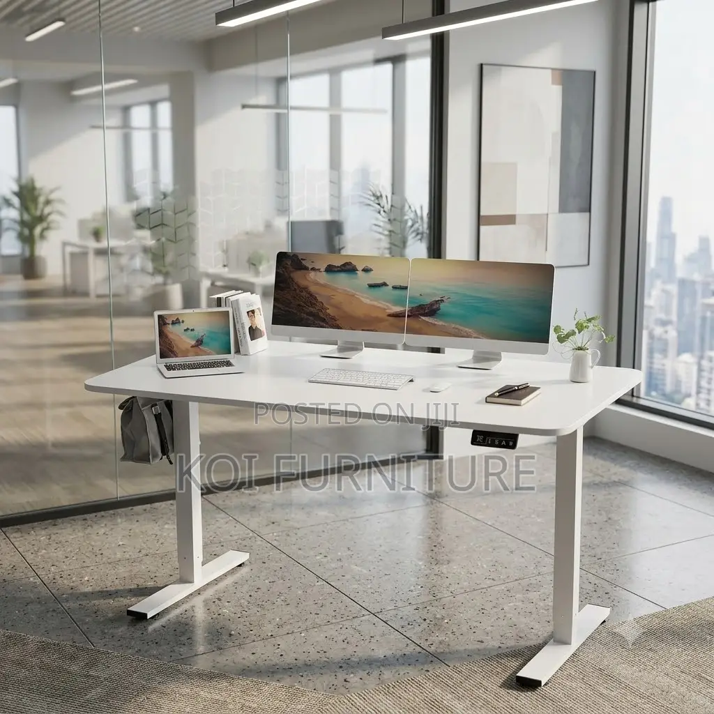 Office Desk; 1.4 Meters Electric Adjustable Gamers Desk