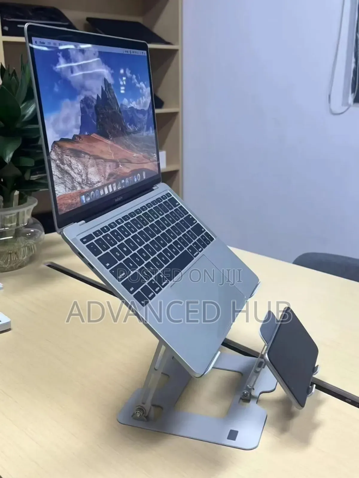 2in1 Adjustable Laptop Stand With Phone Stand