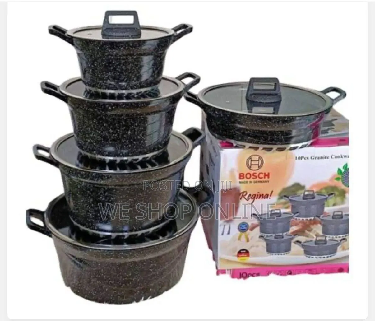 Bosch Regina 10‐Piece Granite Cookware Set