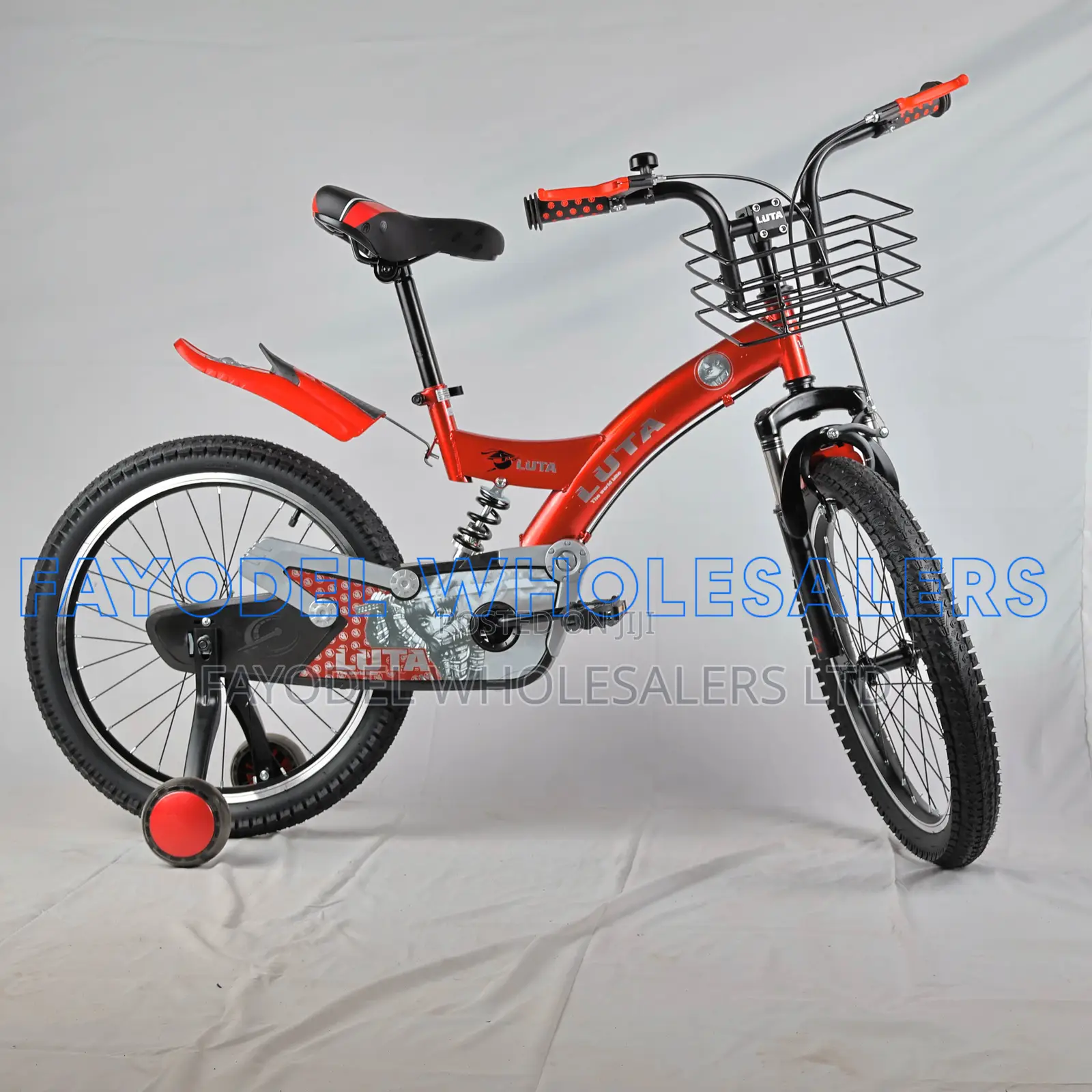 Luta Kids Bike With Mudguards and Basket