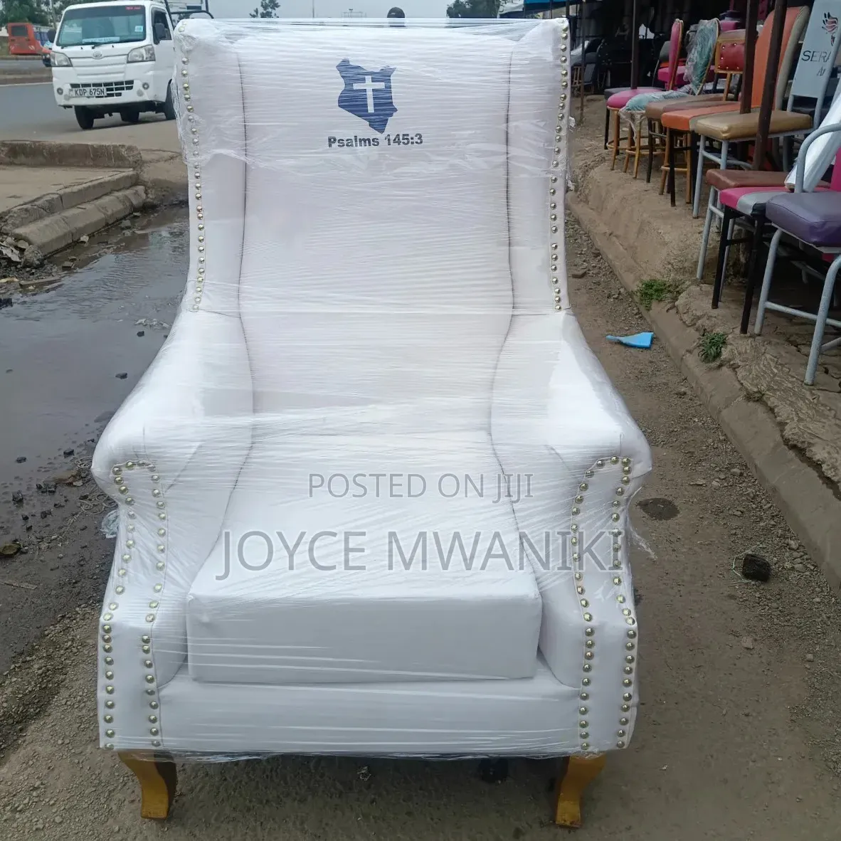 Pulpit or Alter Church Chair for Pastor or Bishop 