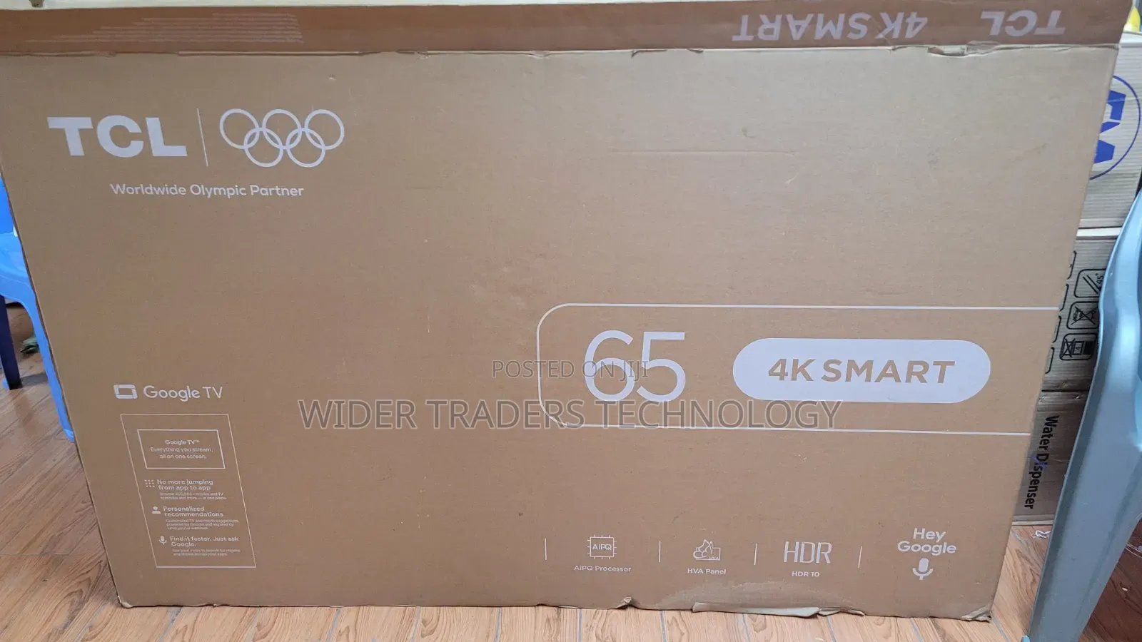 TCL 65-Inch Smart Tv Box Featuring Google Tv