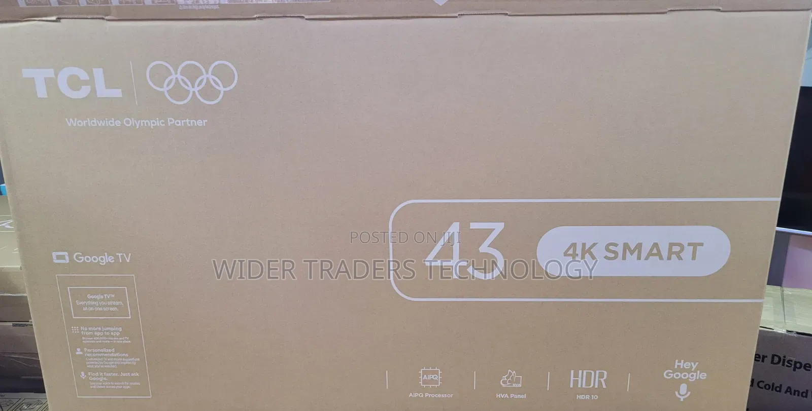 TCL 43-Inch HDR Smart Tv With Google Tv, Featuring an Hva Panel
