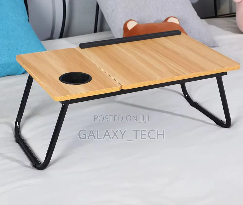 Tilting Laptop Folding Table Stand Desk Bed Table With Foldable Legs