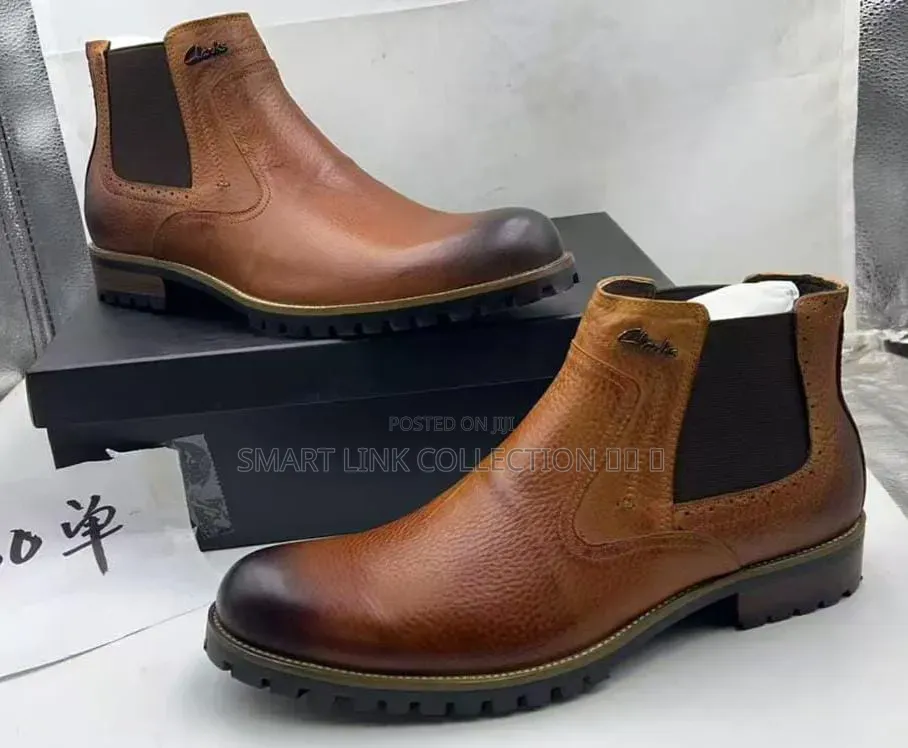 Clarks Brown Leather Boots