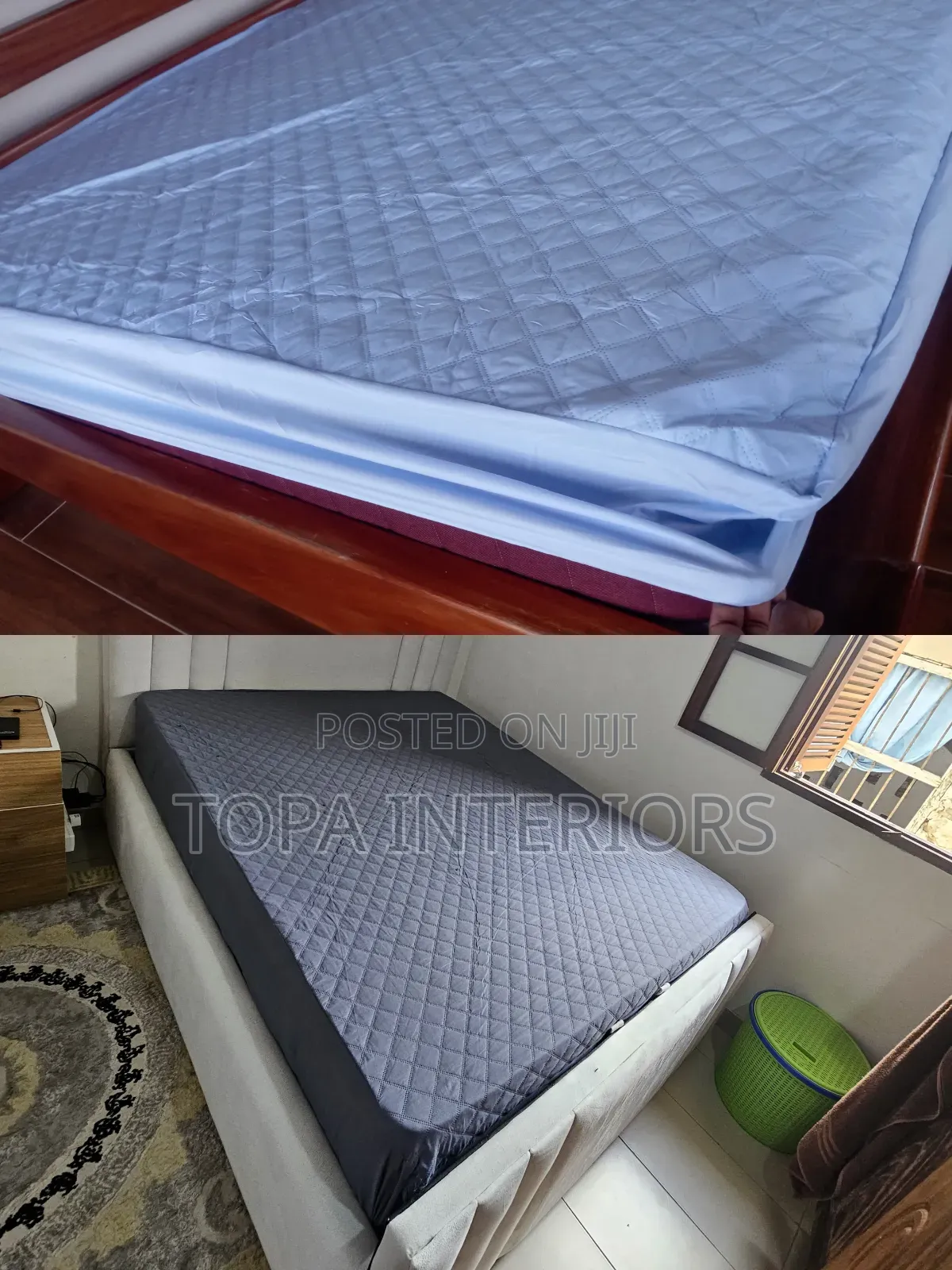 Fitted Bedding Sheet Quilted Waterproof Mattress Protectors