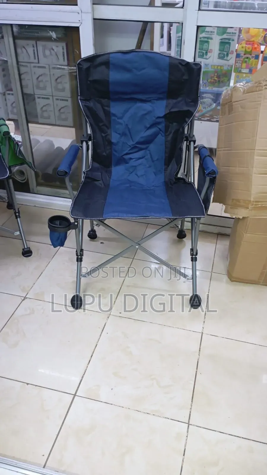 Heavy Duty Camping Chair Comes in Black,Green,Camouflage Blue