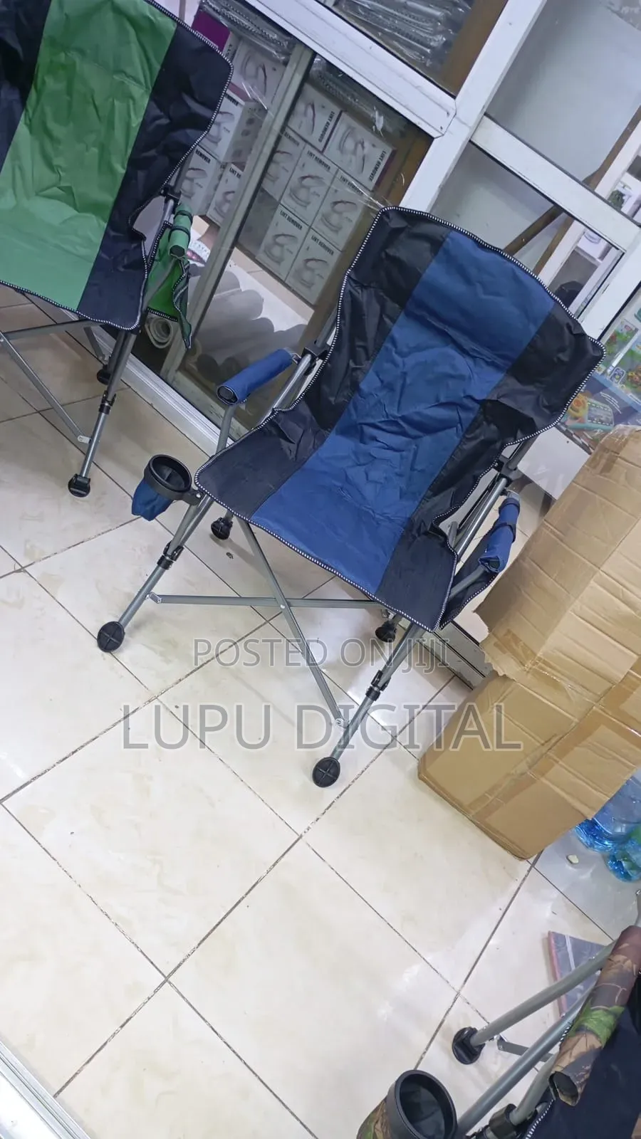Heavy Duty Camping Chair Comes in Black,Green,Camouflage Blue