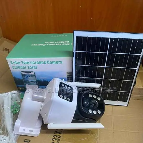 Remote Pan and Tilt Control V380 CCTV 4g 4mp Solar Cam