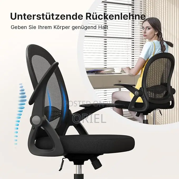 Office Chair : Mid-Back Office Fabric Chair