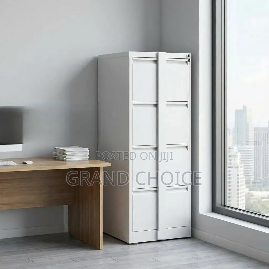 Imported Steel 4 Drawer Cabinet With a Lock Bar