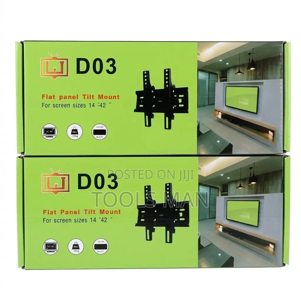 D03 Flat Panel Tilt Tv Wall Mount Bracket 14- 42 Inch