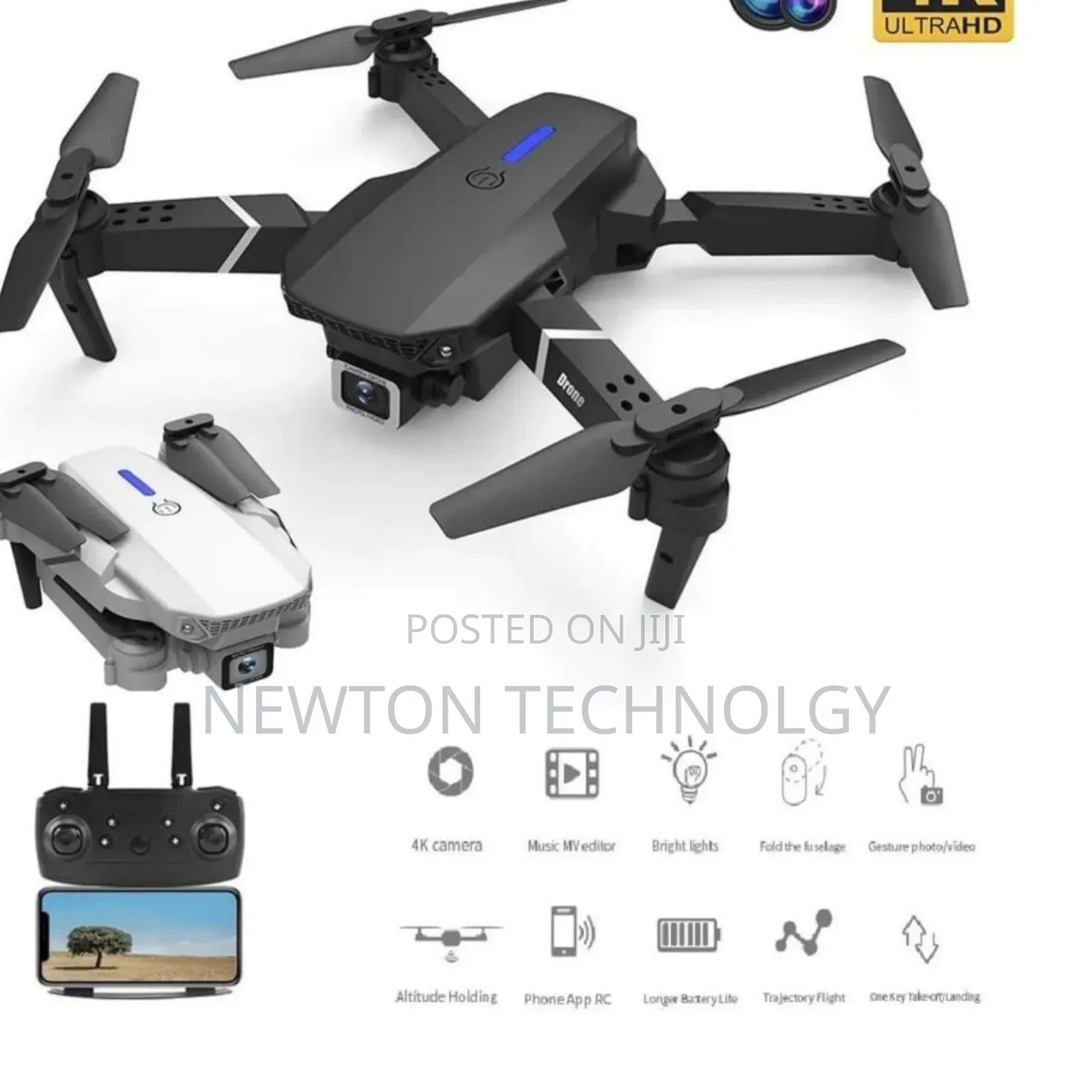 Rotation Foldable Aerial Camera Rc Drone Gift - Hd Camera