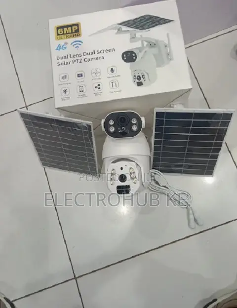 Dual Solar Dual Camera 4g 6mp Ubox Outdoor Security Camera Available