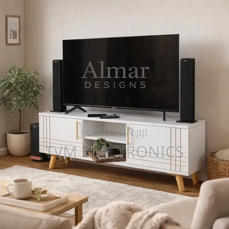 Sydney Modern Wooden Tv Stand 4ft White