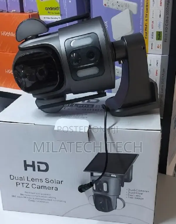 Ubox 6mp Dual Lens 4g CCTV Camera – Remote Viewing