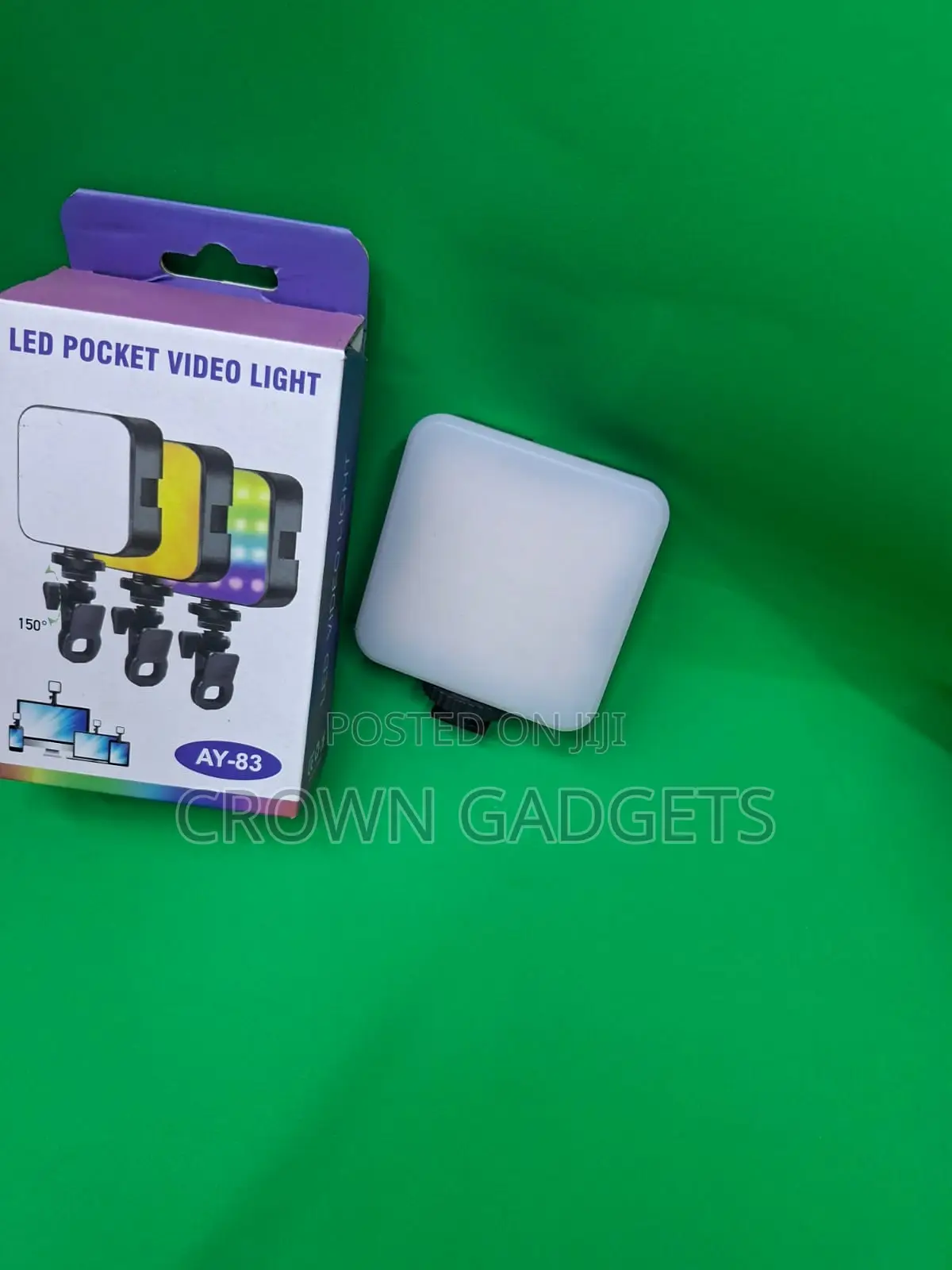 Ay-83 Usb-C Rechargeable Video Light With Clip Mount