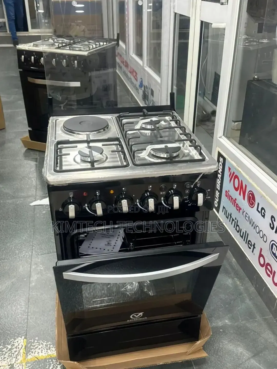 Sarahtech 60* 60 3g+1e Electric Oven Standing Cooker