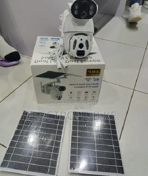 6mp 4g Sim Card Solar Camera Dual-Lens PTZ Camera With Ubox App
