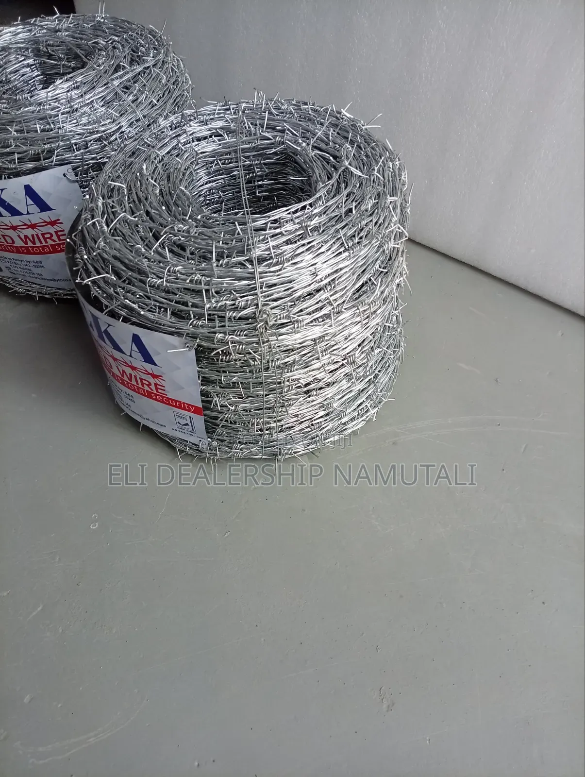 Zeka 16 Gauge Galvanized Barbed Wire Roll – 25kg, 610m