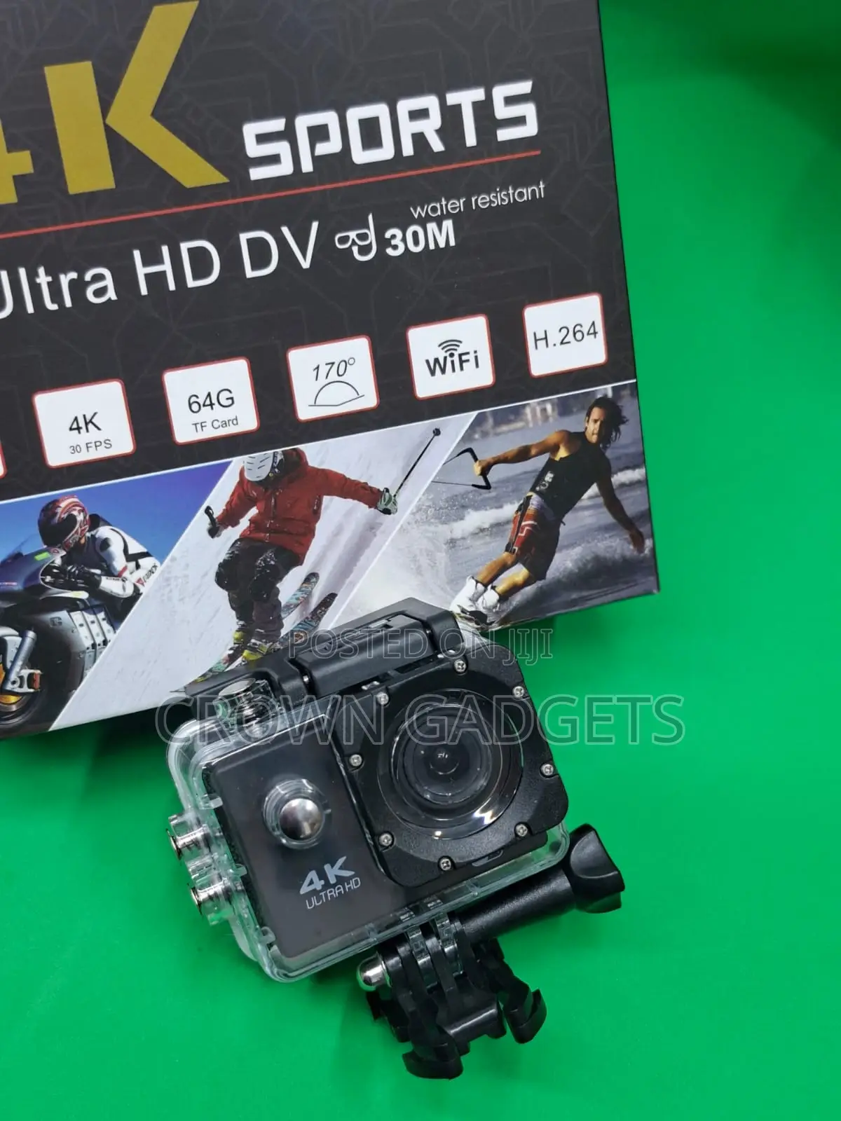Sports Action Camera With Wifi and 170° Wide Angle