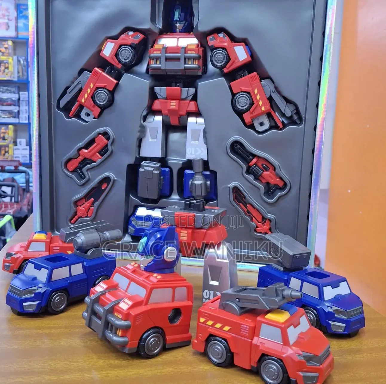 Magnetic Robot Car ,Join Them To Form One Big Robot