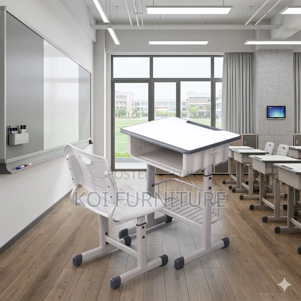 Home Desk; Adsjustable Kids School Study Desk Chaiir Set