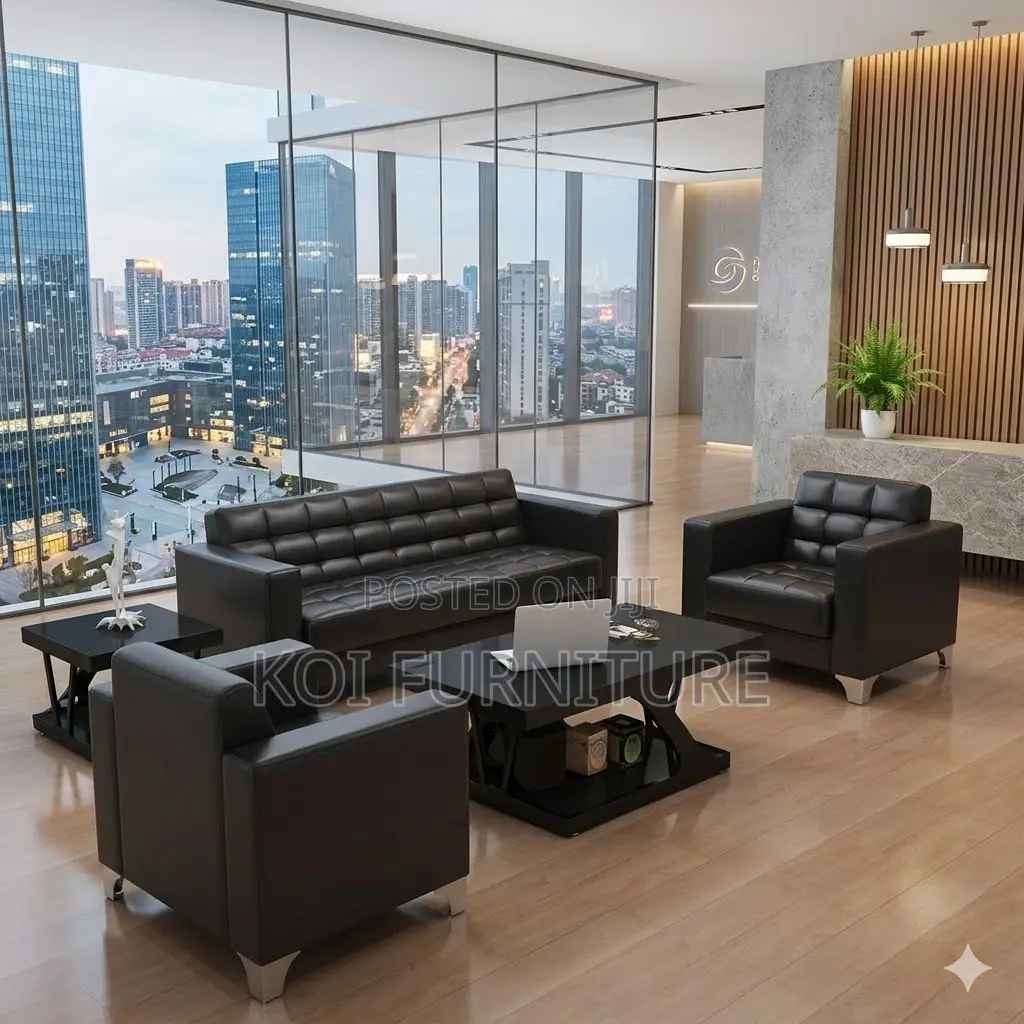 Office Sofa; Five Seaters Receptiom Office Meeting Sofa Set