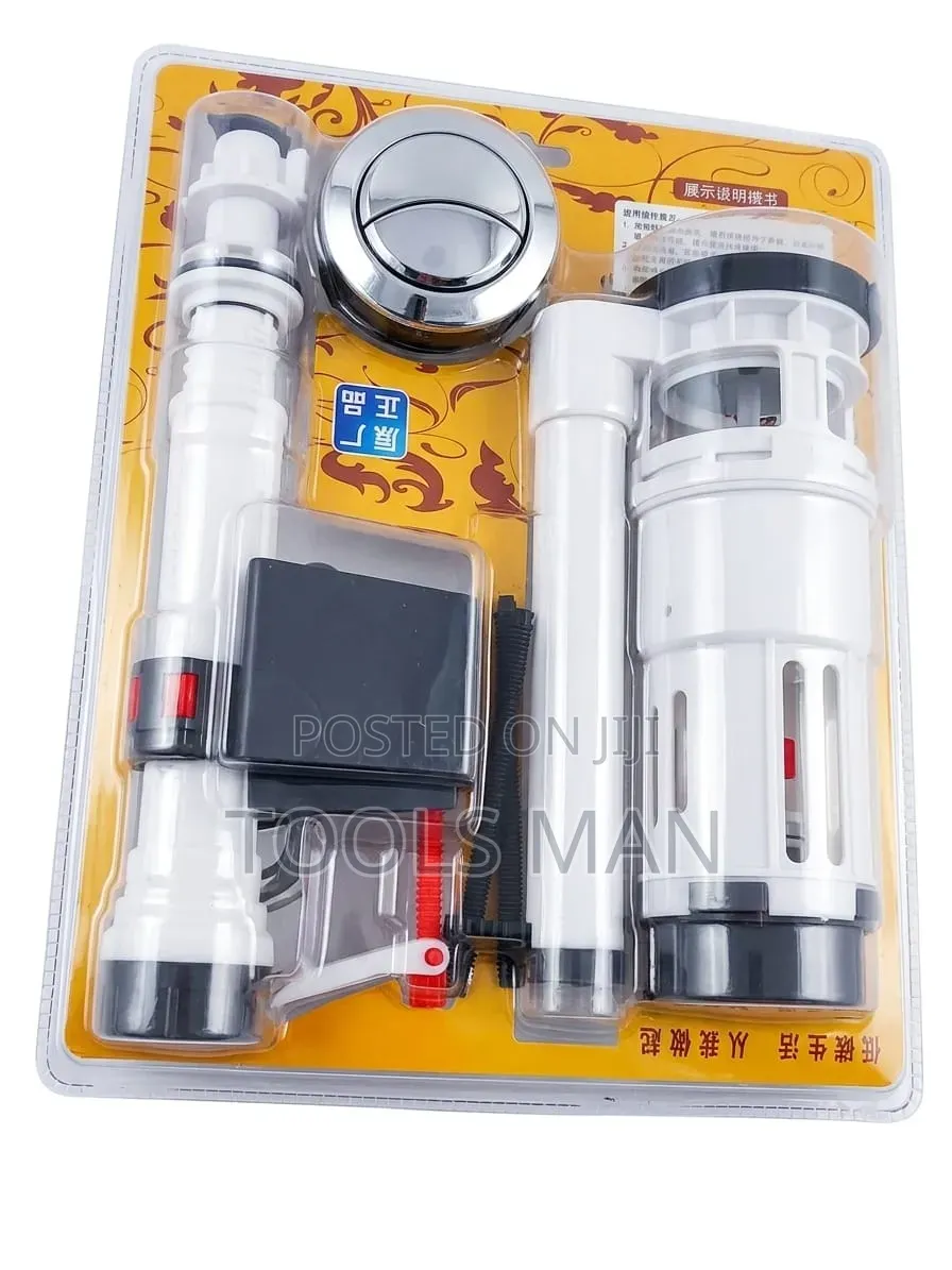 Universal Dual Flush Toilet Tank Repair Kit With Push Button.