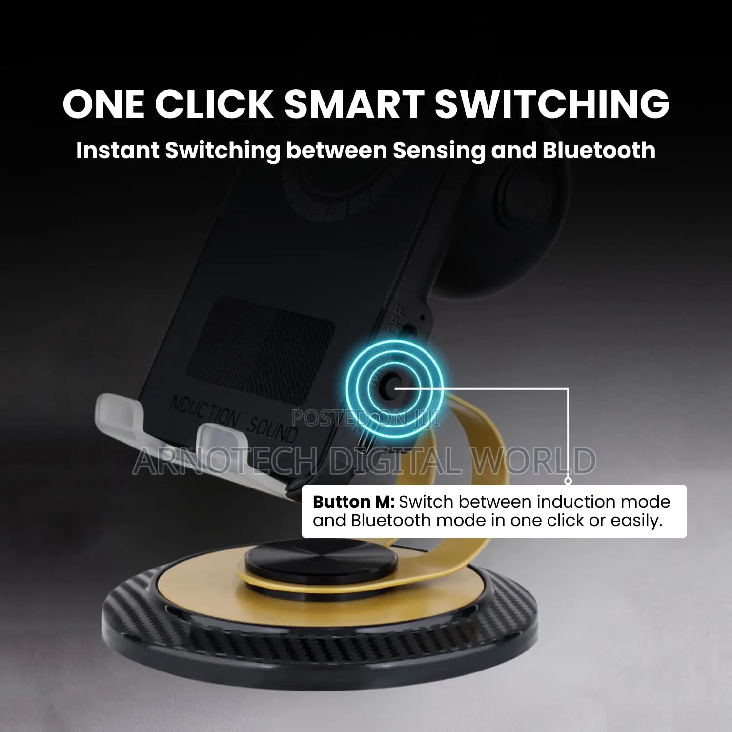 Induction Sound Speaker Phone Stand With Wireless Charger