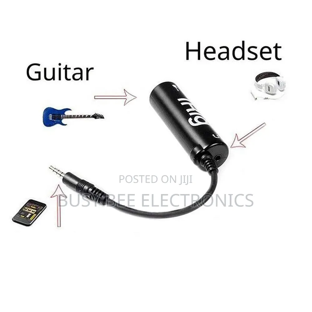 Mobile Guitar Audio Interface Converter Adaptor for Irig