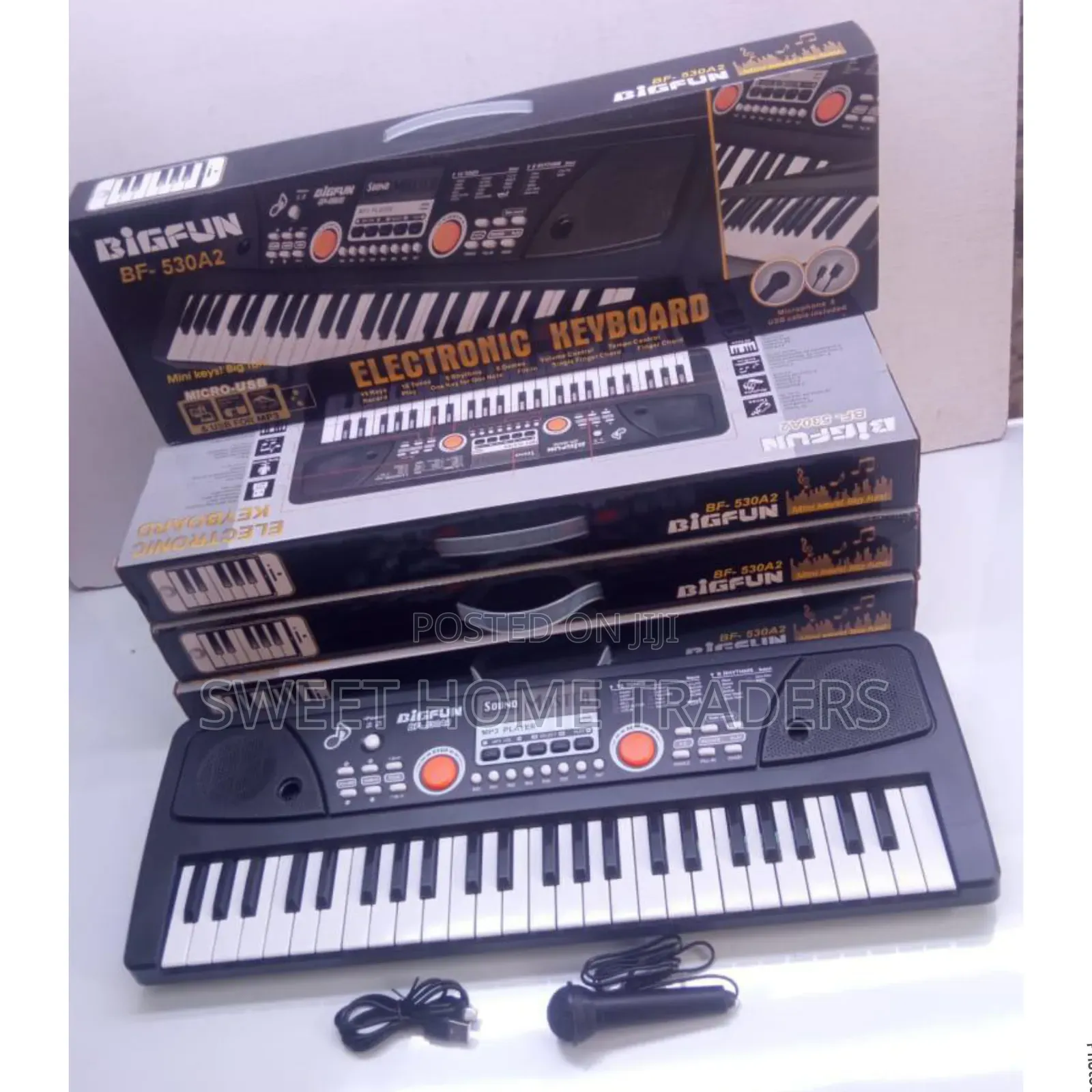 49 Keys Piano With Microphone and Charging Cable