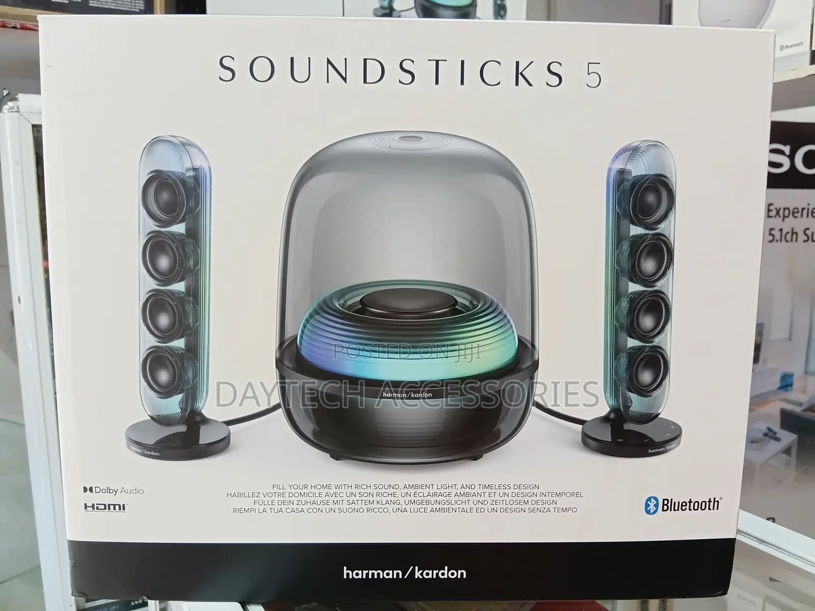 Harman Kardon Soundsticks 5 Speaker System Featuring a 2.1-Channel.