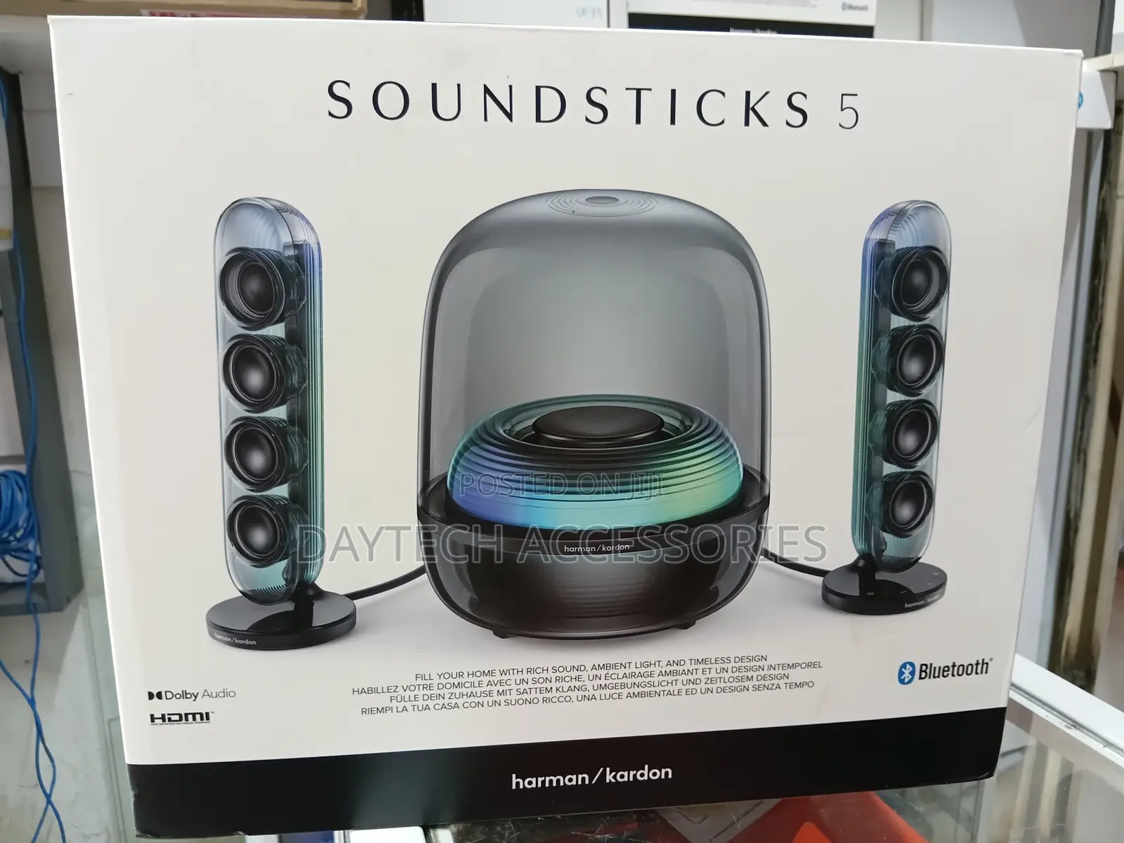Harman Kardon Soundsticks 5 Speaker System Featuring a 2.1-Channel.