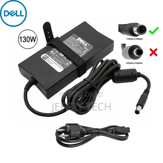 Dell Laptop Charger 19.5v / 6.7a / 130w Ac Adapter - La130pm121