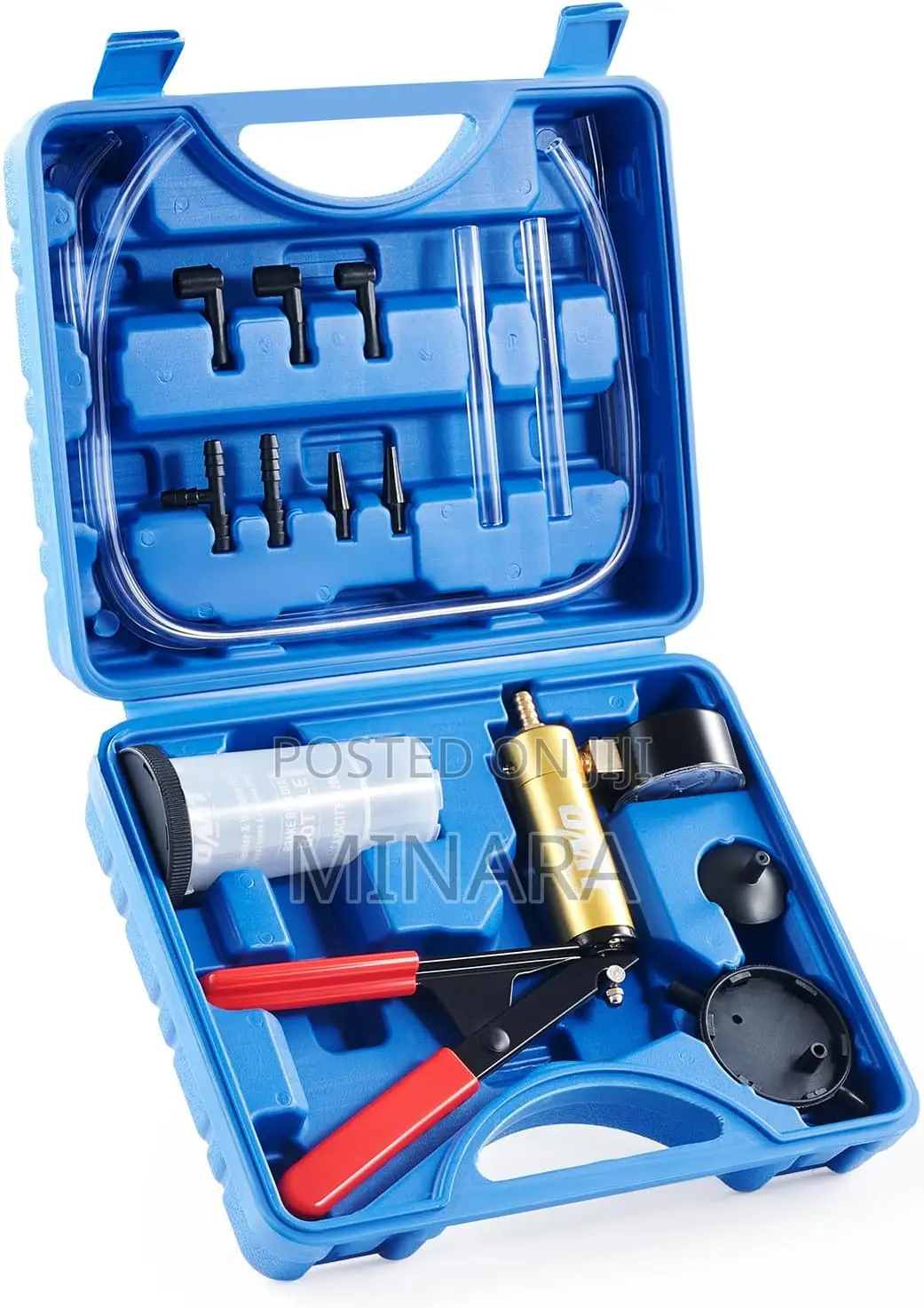 Brake Bleeding Kit With Hand Vacuum Pump Pressure Tester