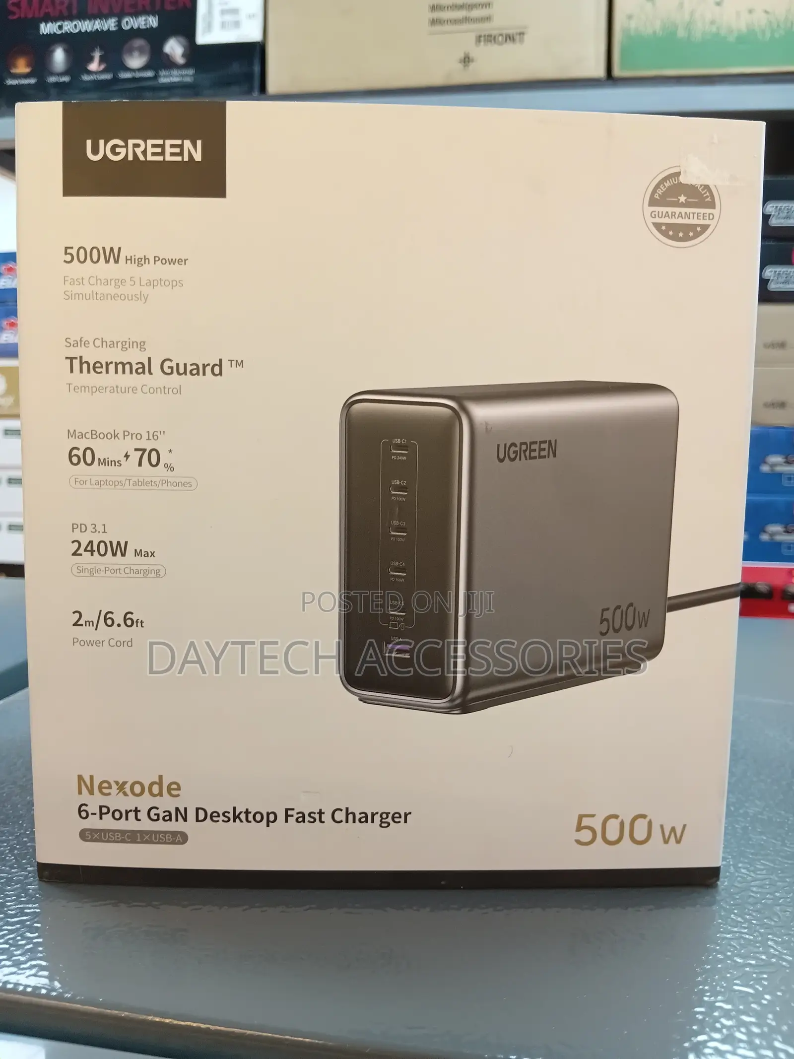 Ugreen Nexode 500w Desktop Fast Charger Ultimate 6-Port Power Station.