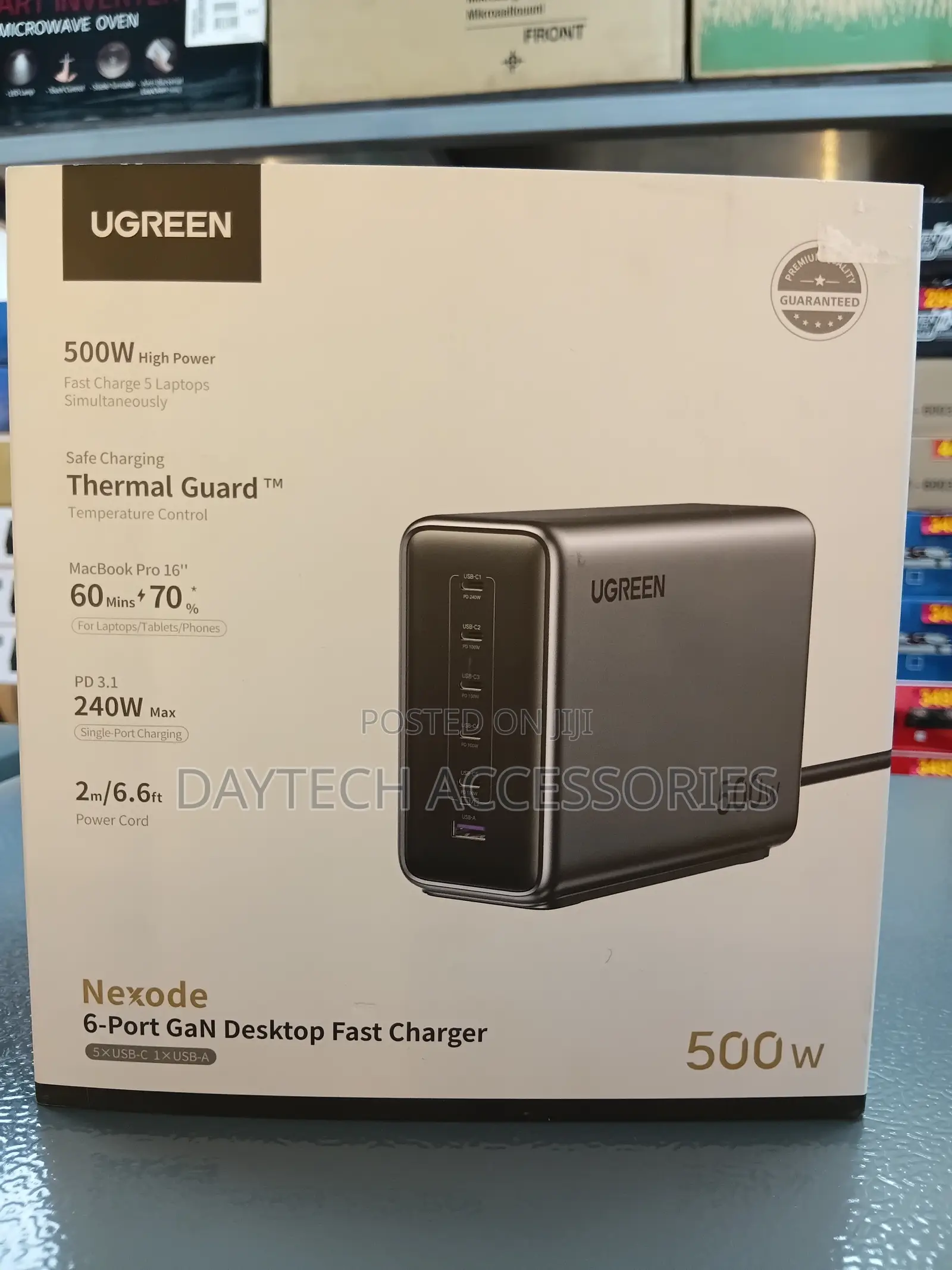 Ugreen Nexode 500w Desktop Fast Charger Ultimate 6-Port Power Station.