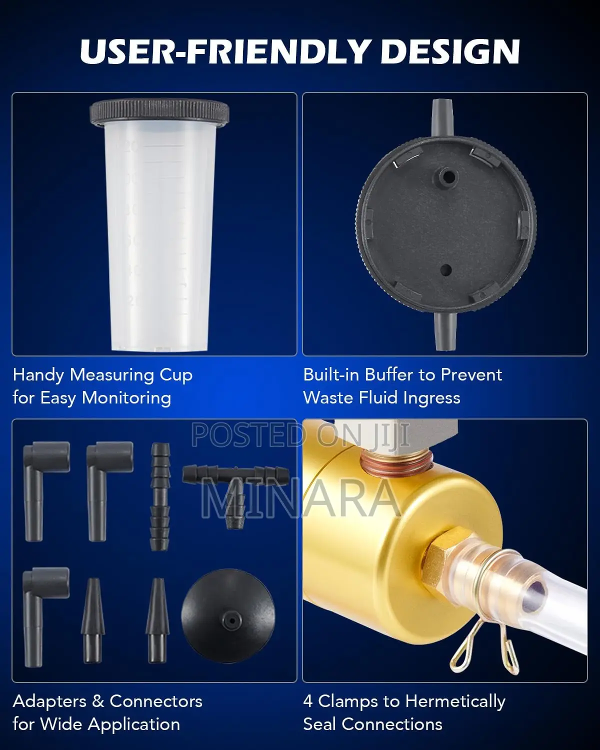 Brake Bleeding Kit With Hand Vacuum Pump Pressure Tester