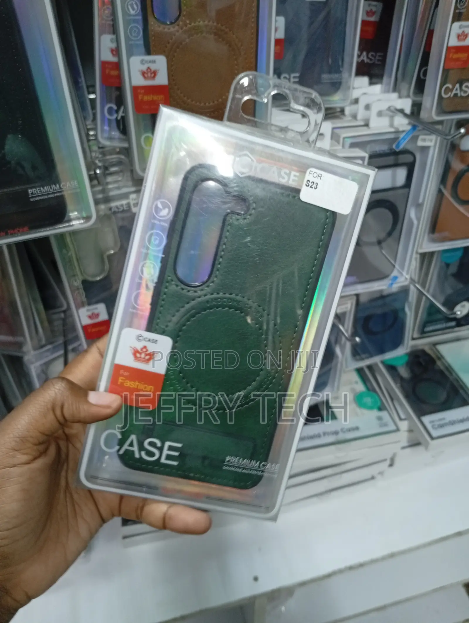 Samsung Galaxy S23 Elegant Forest Green Texture Cover