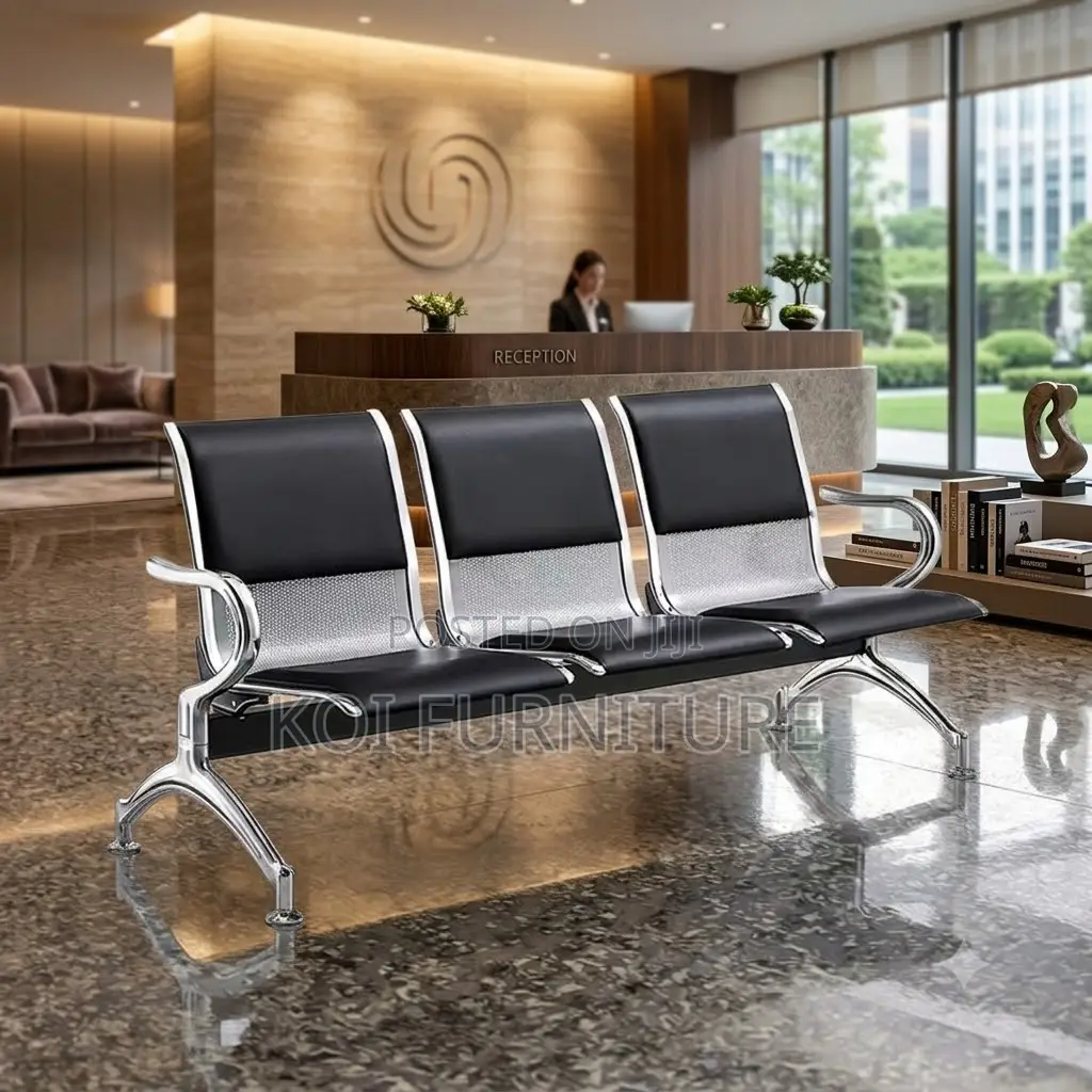 Office Benches; Three Seaters Reception Office Bench