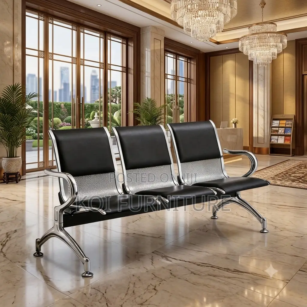 Office Benches; Three Seaters Reception Office Bench